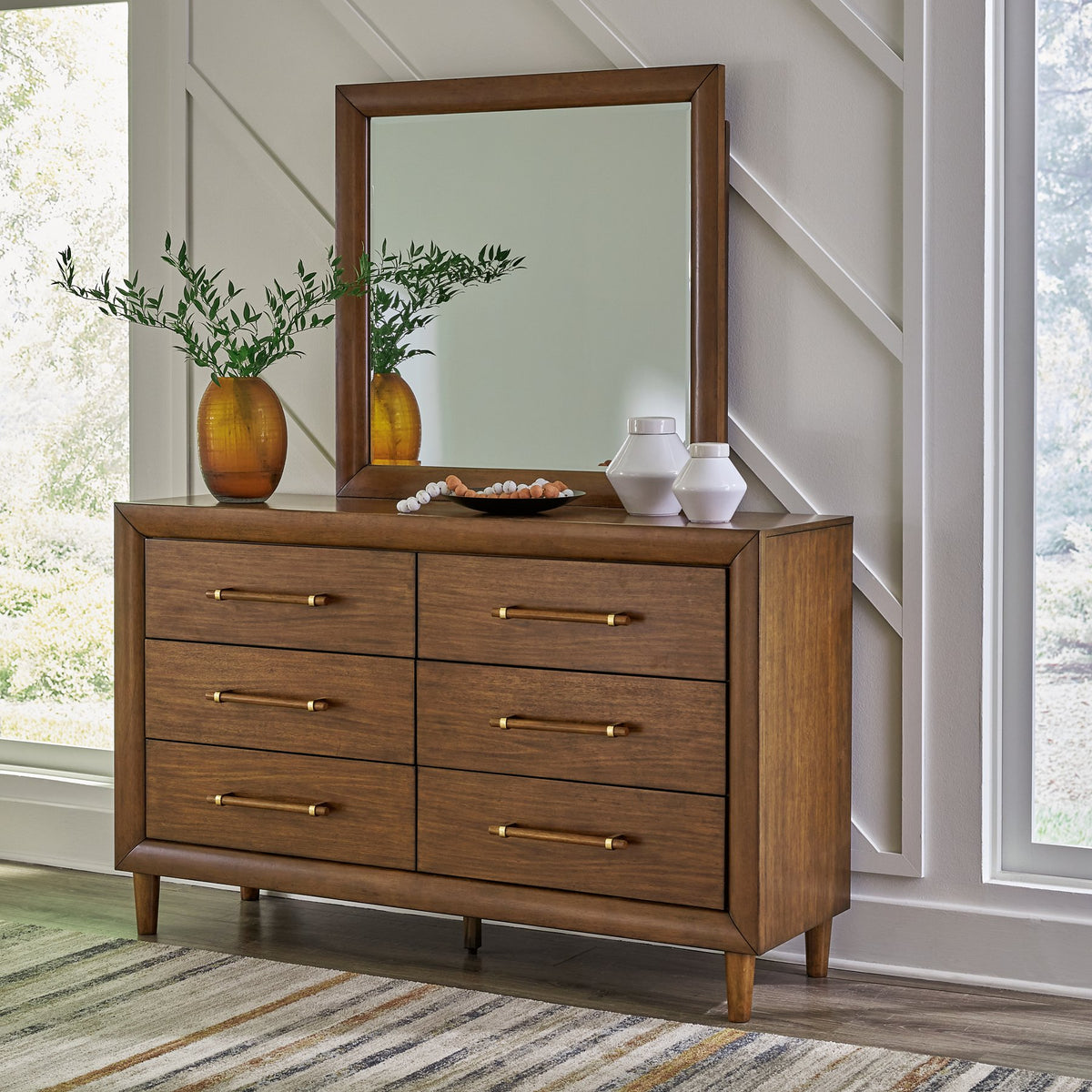 Lyncott Dresser and Mirror - Half Price Furniture