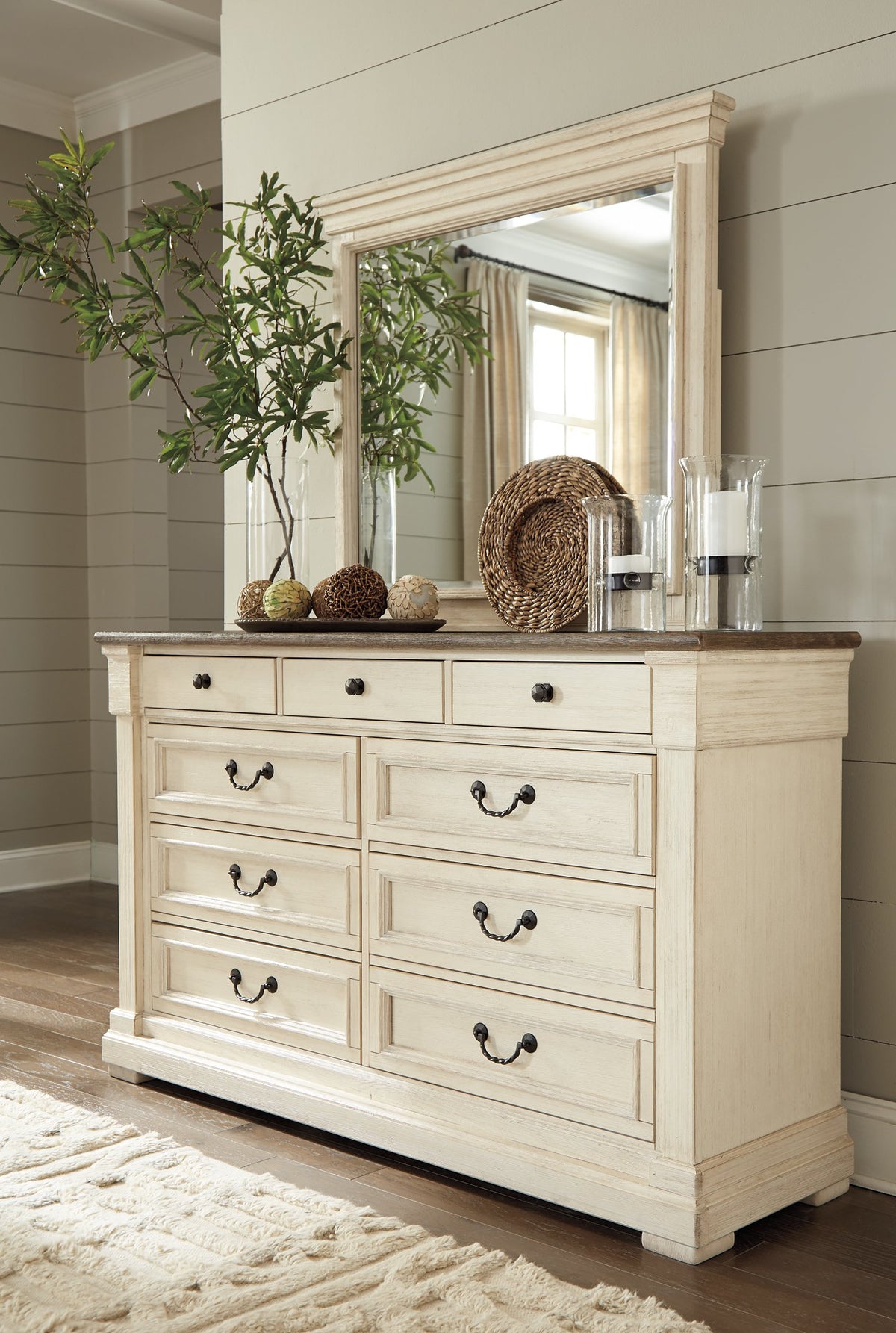 Bolanburg Dresser and Mirror - Dresser and Mirror - Half Price Furniture