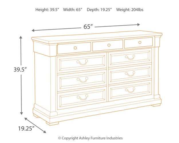 Bolanburg Dresser and Mirror - Half Price Furniture