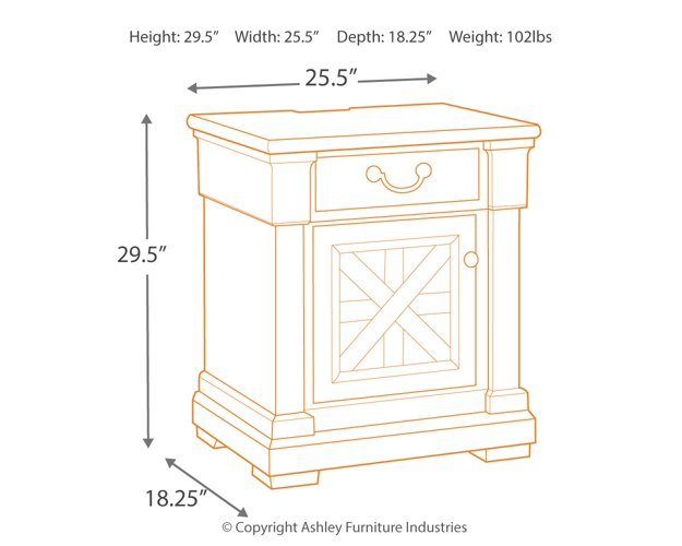 Bolanburg Nightstand - Half Price Furniture