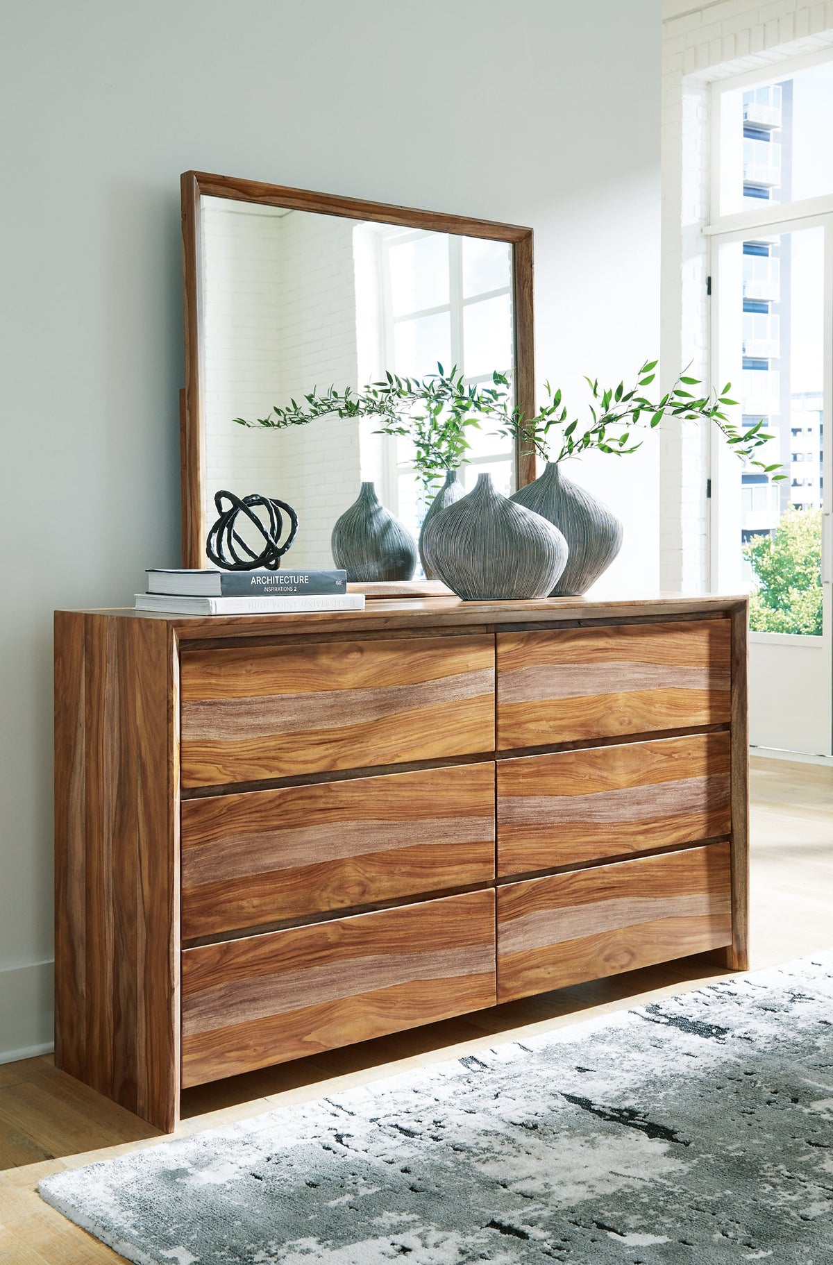 Dressonni Dresser and Mirror - Dresser - Half Price Furniture