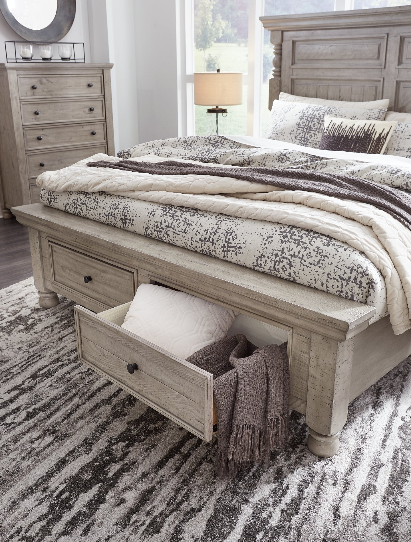 Harrastone Bedroom Set - Half Price Furniture