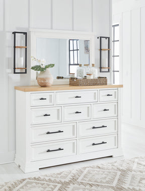 Ashbryn Dresser and Mirror Half Price Furniture