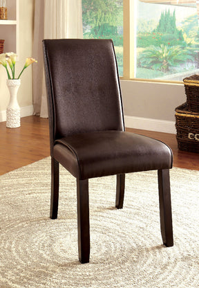 GLADSTONE I Dark Walnut Side Chair (2/CTN) - Half Price Furniture