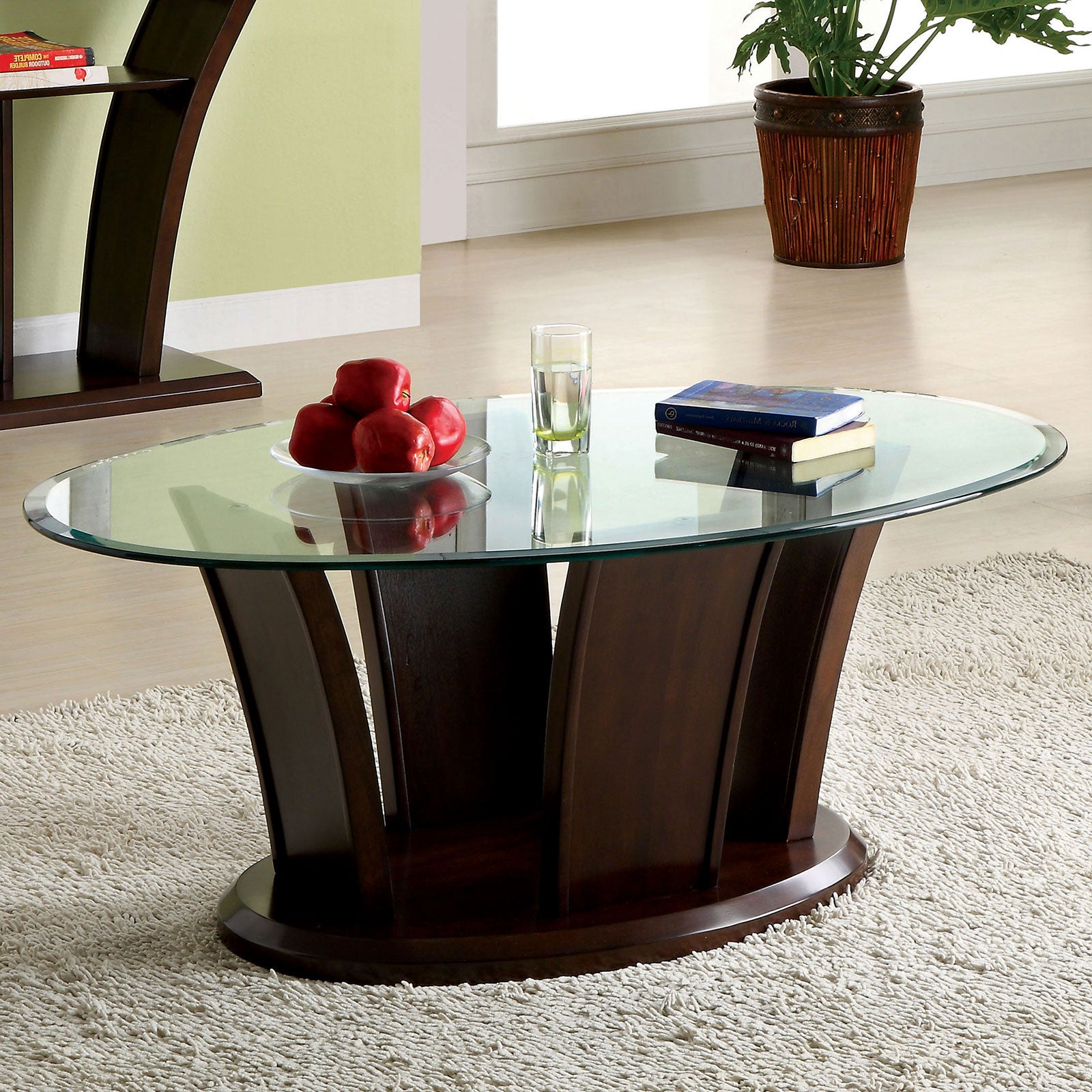 MANHATTAN IV Brown Cherry Coffee Table, Brown Cherry - Half Price Furniture