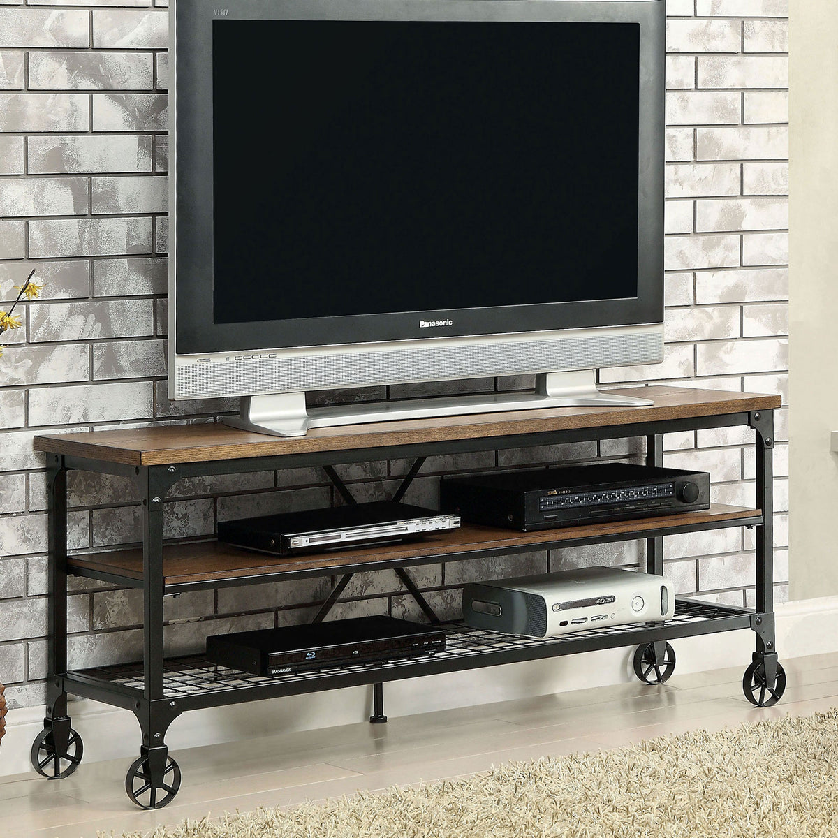 VENTURA II Medium Oak 54" TV Stand  Half Price Furniture