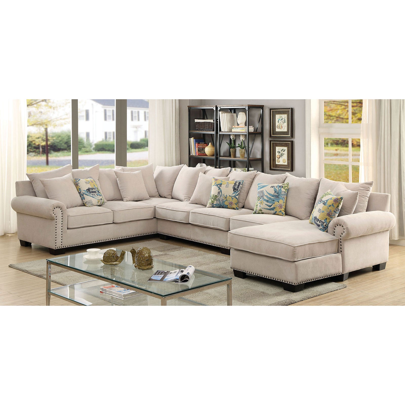 SKYLER Beige Sectional - Half Price Furniture