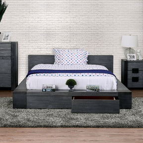 Janeiro Gray E.King Bed - Half Price Furniture