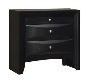 Briana Rectangular 2-drawer Nightstand Black - Half Price Furniture