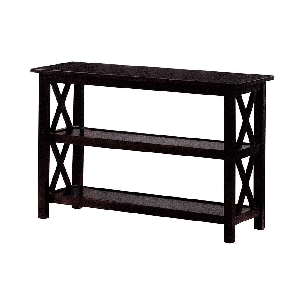 Rachelle Sofa Table with 2-shelf Deep Merlot - Half Price Furniture