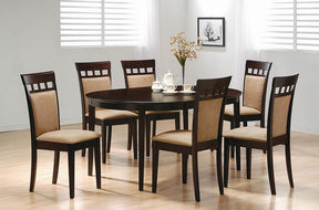 Gabriel Oval Dining Table Cappuccino - Half Price Furniture