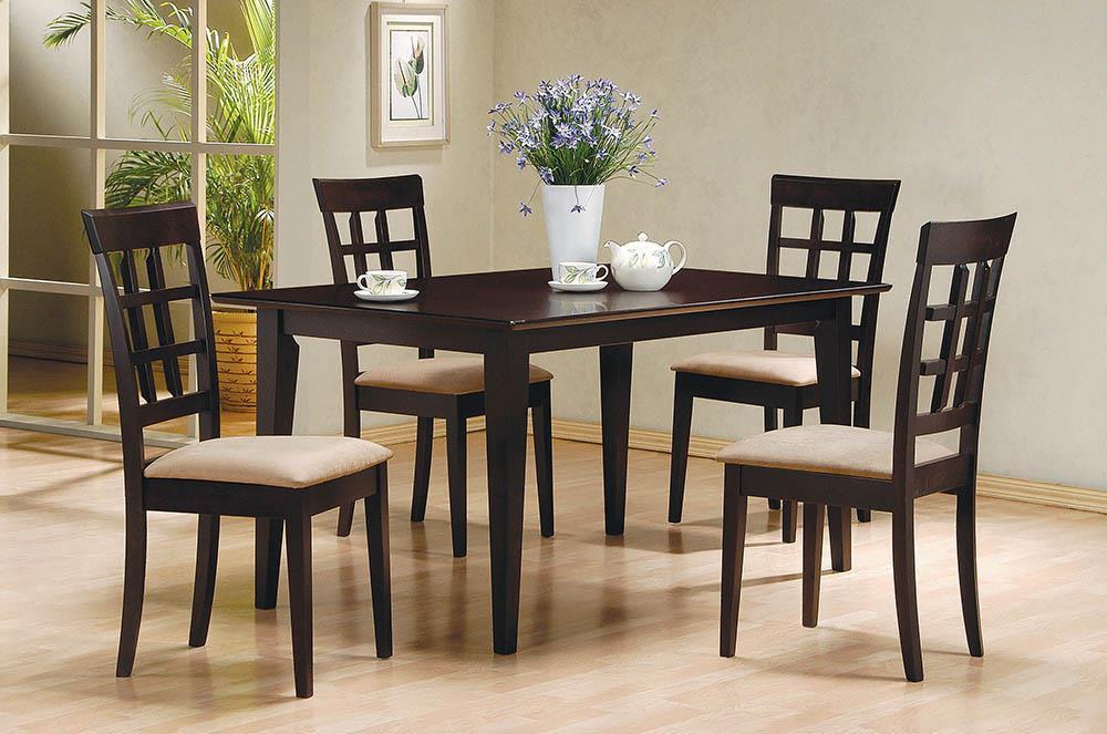 Gabriel Lattice Back Side Chairs Cappuccino and Tan (Set of 2) - Dining Chair - Half Price Furniture