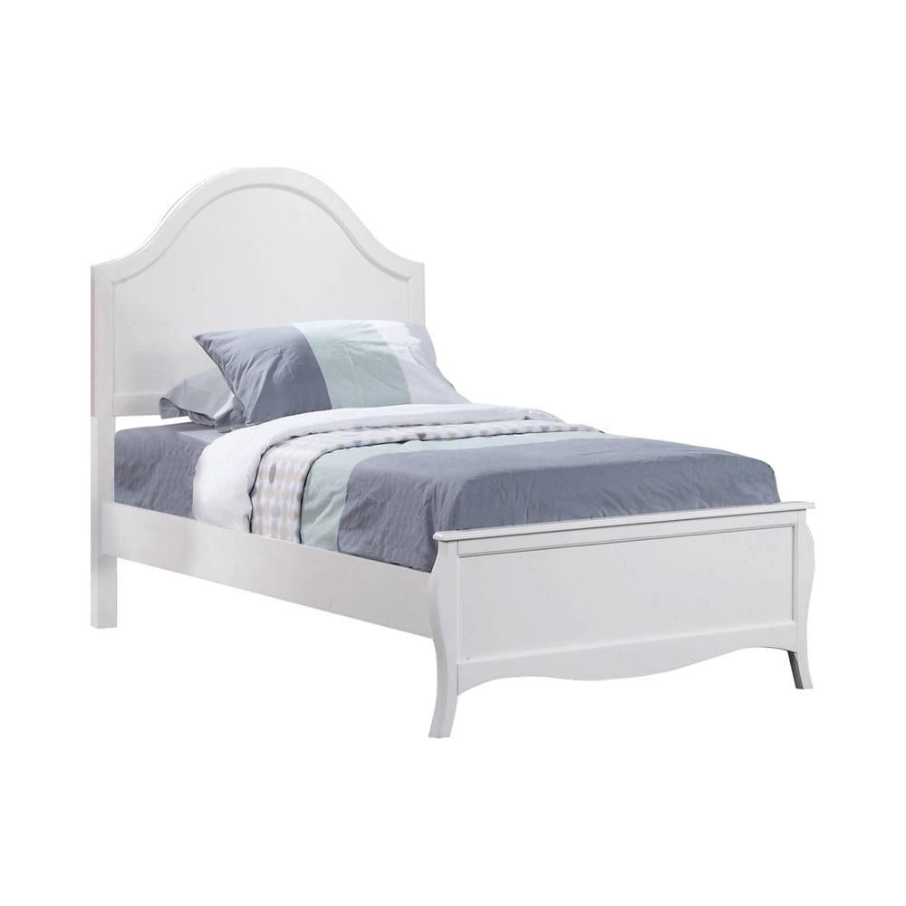 Dominique Full Panel Bed Cream White - Half Price Furniture