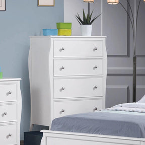 Dominique 4-drawer Chest Cream White - Half Price Furniture