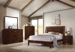 Serenity California King Panel Bed Rich Merlot - Half Price Furniture
