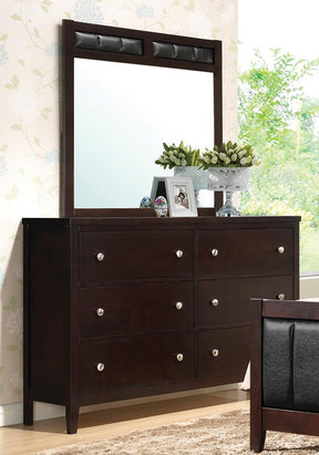 Carlton 6-drawer Rectangular Dresser Cappuccino - Half Price Furniture