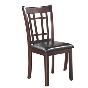Lavon Padded Dining Side Chairs Espresso and Black (Set of 2) - Half Price Furniture