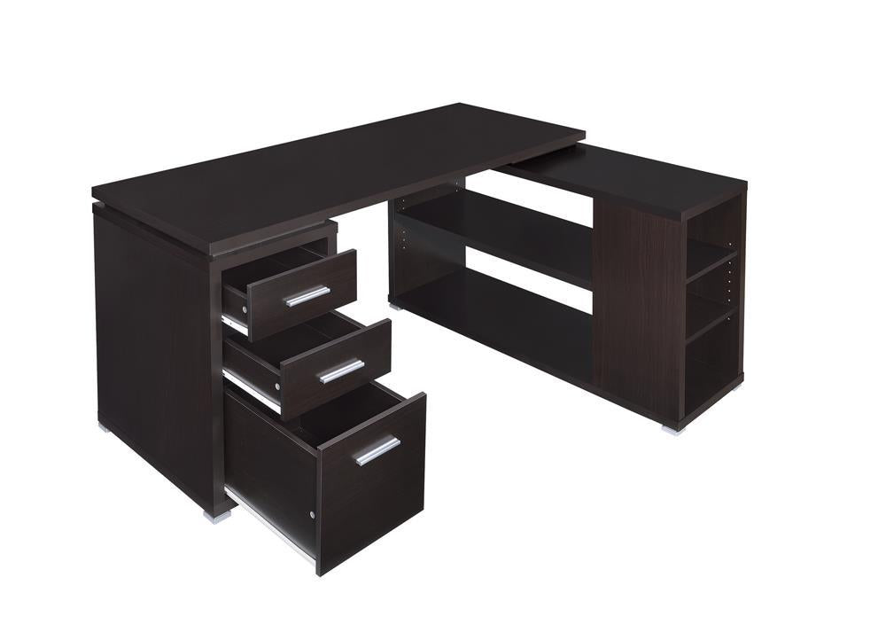 Yvette L-shape Office Desk - Desk - Half Price Furniture