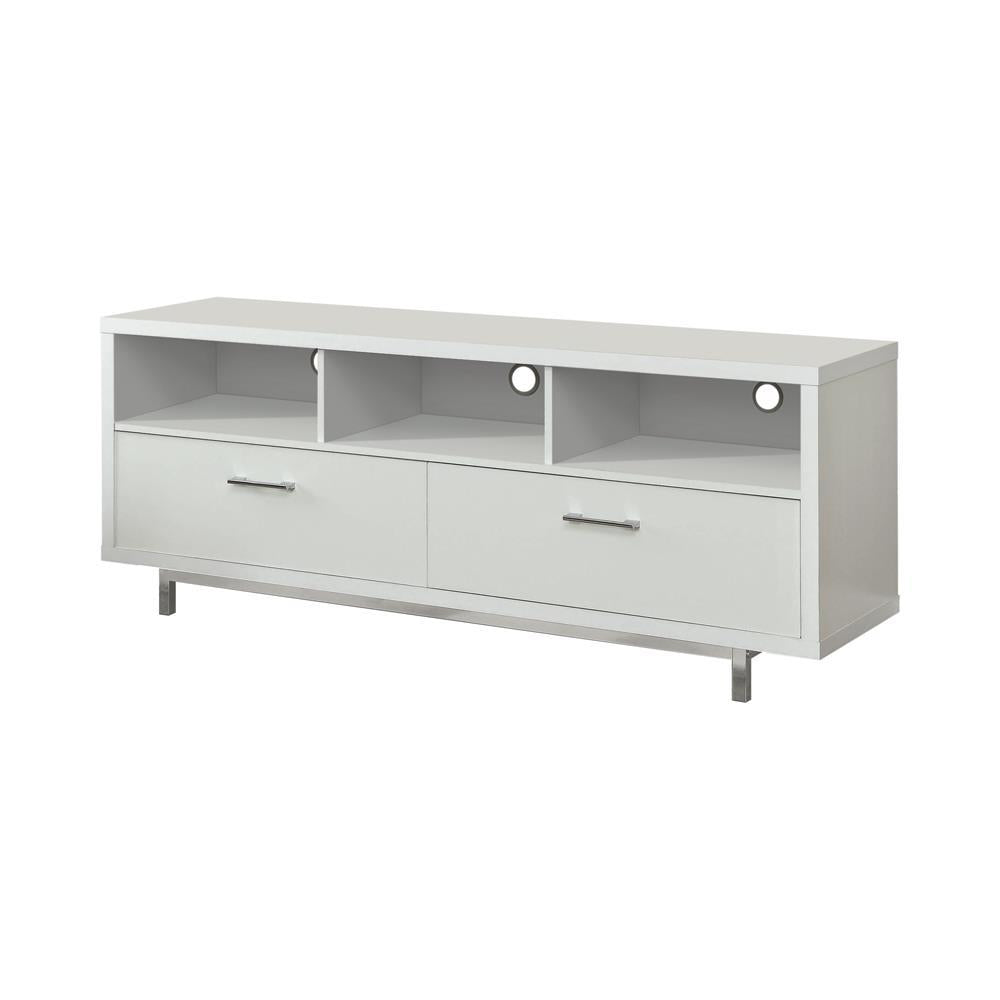 Casey 2-drawer Rectangular TV Console White - Half Price Furniture