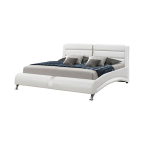 Jeremaine Queen Upholstered Bed White - Half Price Furniture