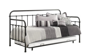 Livingston Daybed with Trundle Dark Bronze - Half Price Furniture