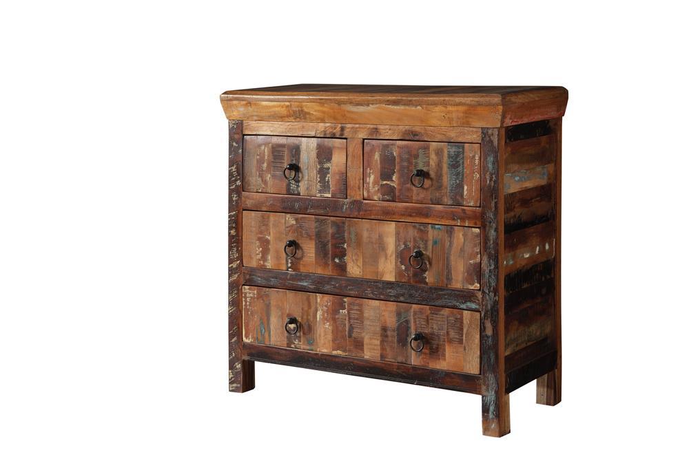 Harper 4-drawer Accent Cabinet Reclaimed Wood - Half Price Furniture