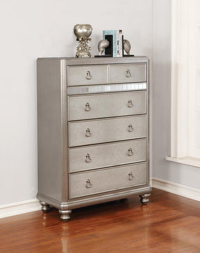 Bling Game 6-drawer Chest Metallic Platinum - Half Price Furniture