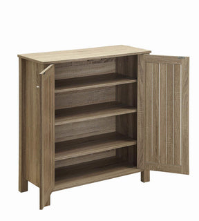 Marisa 4-shelf Shoe Cabinet Dark Taupe - Half Price Furniture