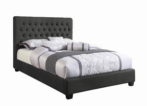 Chloe Tufted Upholstered California King Bed Charcoal - Half Price Furniture