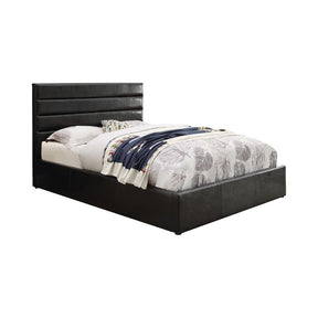 Riverbend Full Upholstered Storage Bed Black - Half Price Furniture