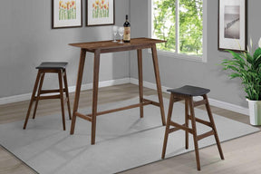 Finnick Rectangular Bar Table Walnut - Half Price Furniture