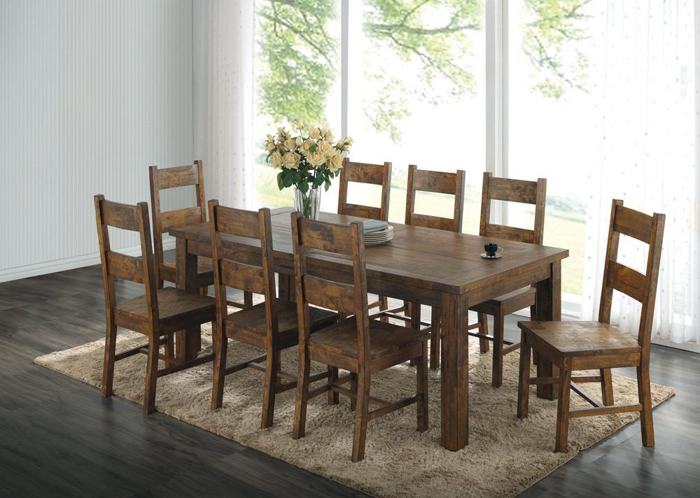 Coleman Dining Side Chairs Rustic Golden Brown (Set of 2) - Half Price Furniture