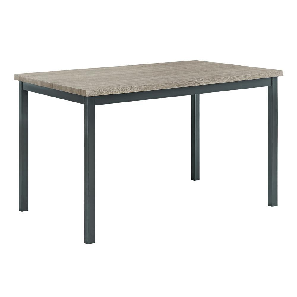 Garza Rectangular Dining Table Black - Half Price Furniture