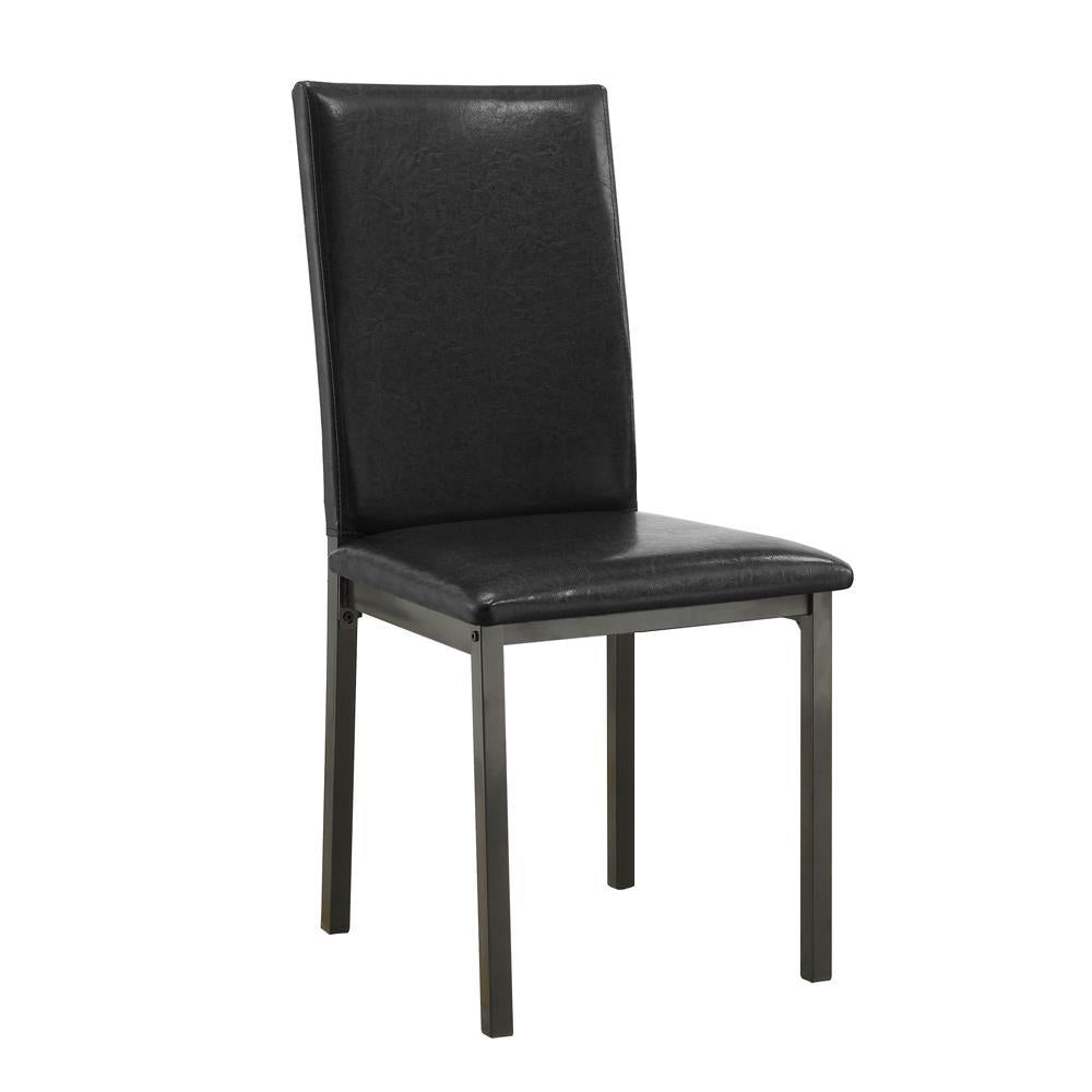 Garza Upholstered Dining Chairs Black (Set of 2) - Half Price Furniture