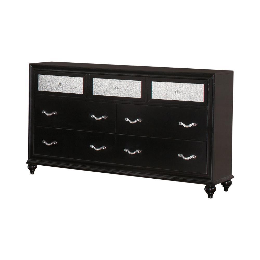 Barzini 7-drawer Rectangular Dresser Black - Half Price Furniture