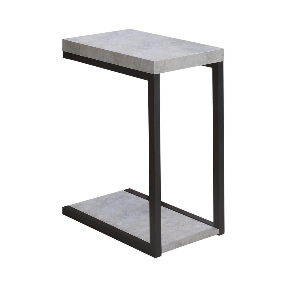 Beck Accent Table Cement and Black - Half Price Furniture