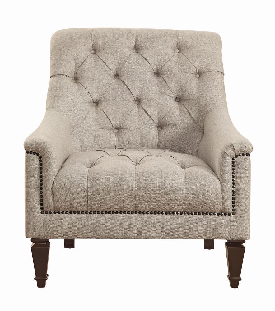 Avonlea Sloped Arm Upholstered Chair Grey - Half Price Furniture