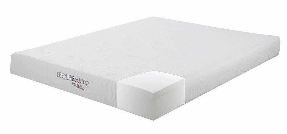 Keegan Queen Memory Foam Mattress White - Half Price Furniture