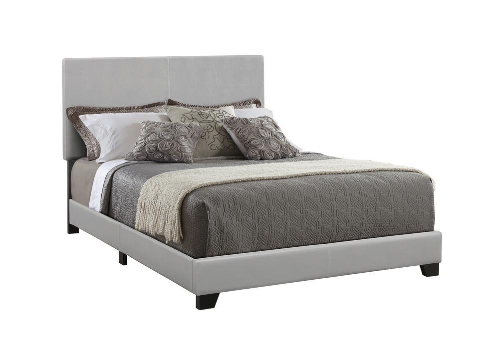 Dorian Upholstered Queen Bed Grey - Half Price Furniture