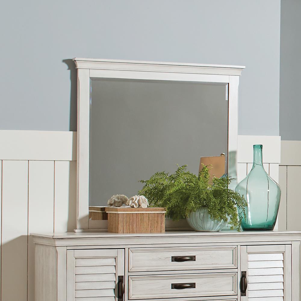 Franco Rectangular Dresser Mirror Antique White - Half Price Furniture