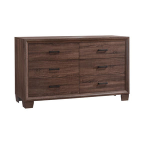 Brandon 6-drawer Dresser Medium Warm Brown - Half Price Furniture