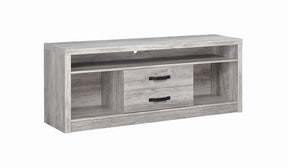 Burke 2-drawer TV Console Grey Driftwood - Half Price Furniture