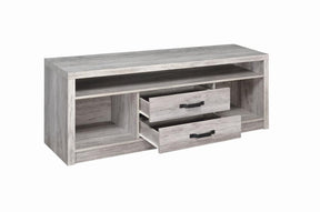 Burke 2-drawer TV Console Grey Driftwood - Half Price Furniture