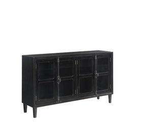 Sylvia 4-door Accent Cabinet Black - Half Price Furniture