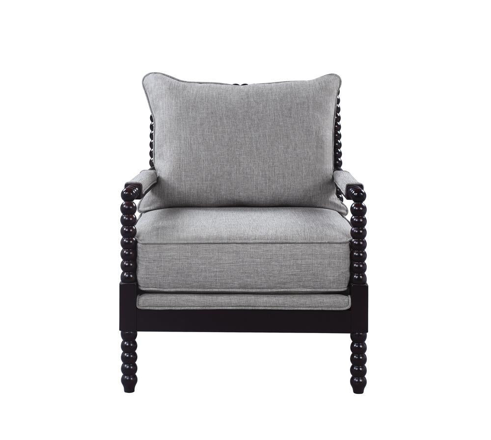 Blanchett Cushion Back Accent Chair Grey and Black - Half Price Furniture