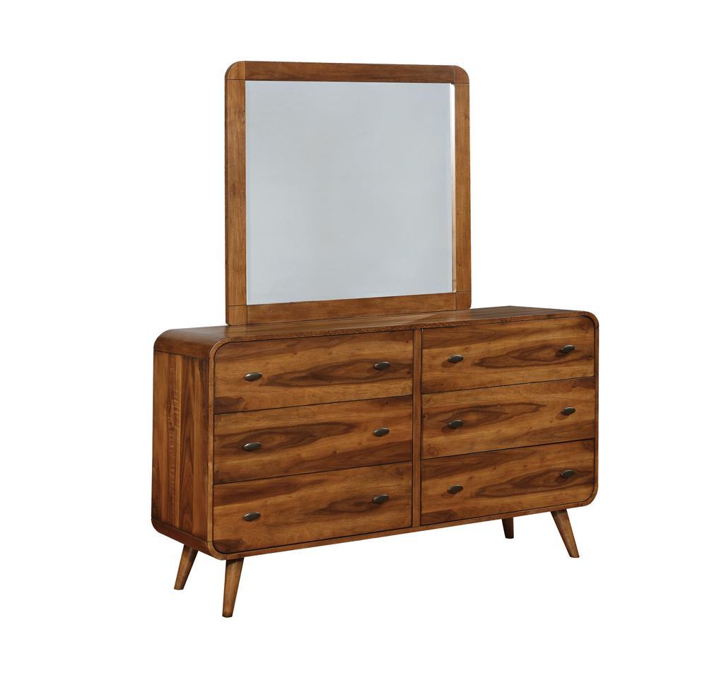 Robyn Rectangular Dresser Mirror Dark Walnut - Half Price Furniture