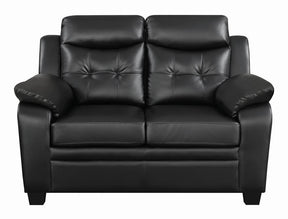 Finley Tufted Upholstered Loveseat Black - Half Price Furniture