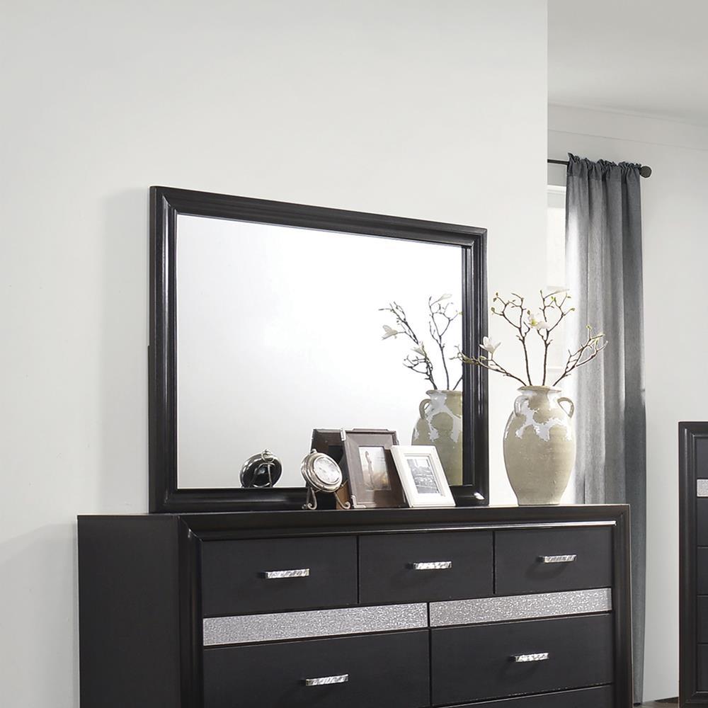 Miranda Rectangular Dresser Mirror Black - Half Price Furniture