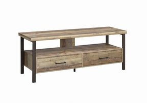 Ruston 59" 2-drawer TV Console Weathered Pine - Half Price Furniture