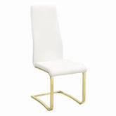 Montclair Side Chairs White and Rustic Brass (Set of 4) - Half Price Furniture